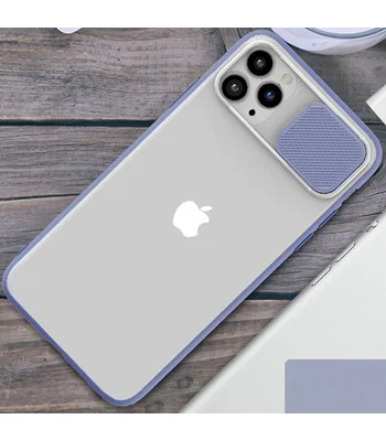 Чехол Camshield mate TPU со шторкой защищающей камеру для Apple iPhone 11 Pro Max (6.5") Сиреневый