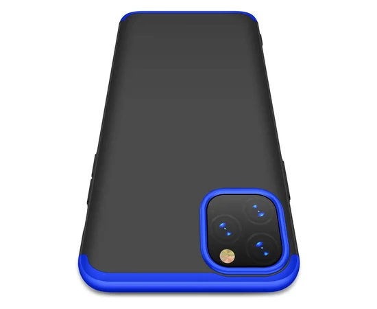Пластиковая накладка GKK LikGus 360 градусов для Apple iPhone 11 Pro Max (6.5") Черный / Синий