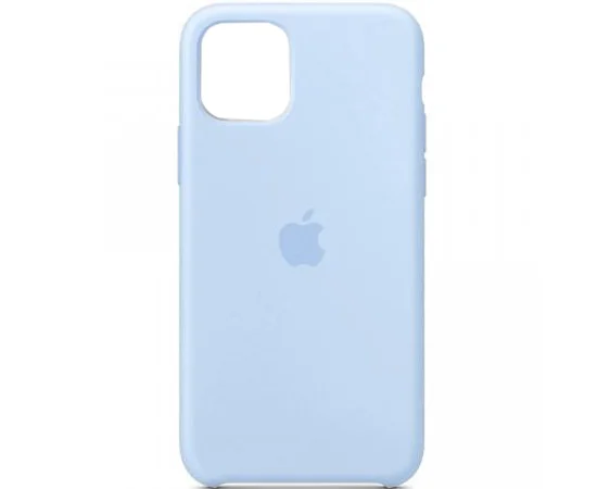 Чехол Silicone case (A) для Apple iPhone 11 Pro Max (6.5") Голубой / Lilac Blue