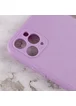 Силиконовый чехол Candy Full Camera для Apple iPhone 11 Pro Max (6.5") Сиреневый / Dasheen