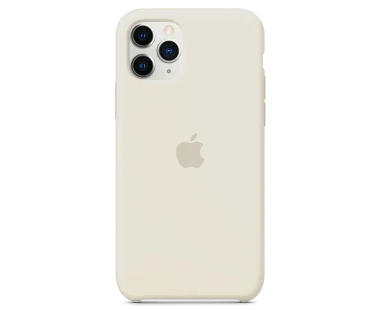 Чехол Silicone case (A) для Apple iPhone 11 Pro Max (6.5") Бежевый / Antigue White