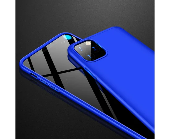 Пластиковая накладка GKK LikGus 360 градусов для Apple iPhone 11 Pro Max (6.5") Синий
