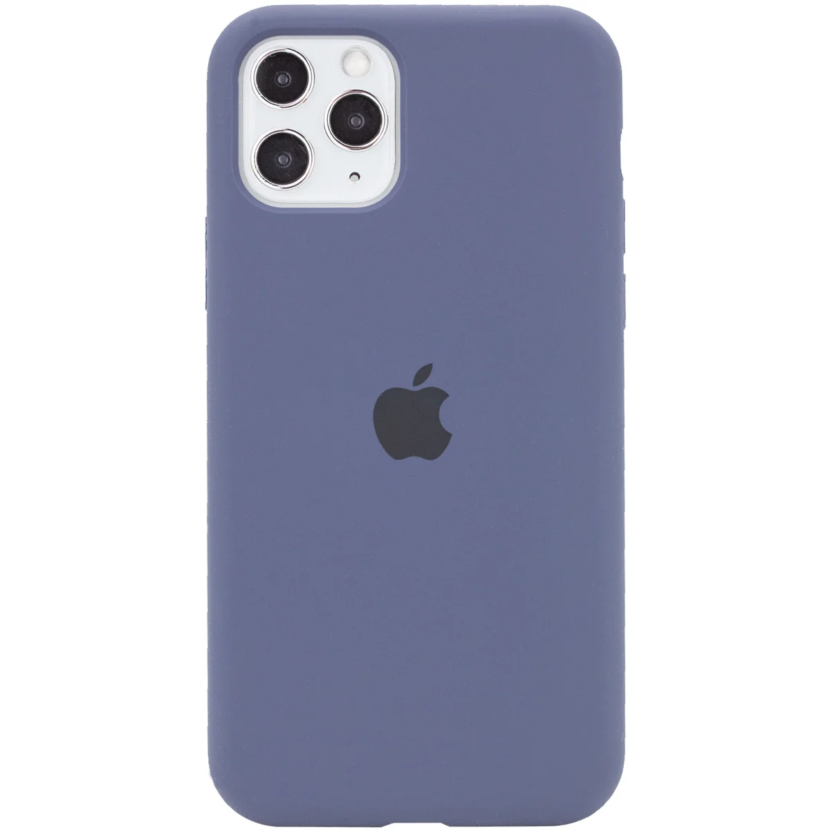 Чехол Silicone case (A) (с закрытым низом) для Apple iPhone 11 Pro Max (6.5") Темный Синий / Midnight Blue