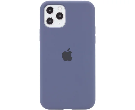 Чохол Silicone case (A) (з закритим низом) для Apple iPhone 11 Pro Max (6.5 ") Темний Синій / Midnight Blue