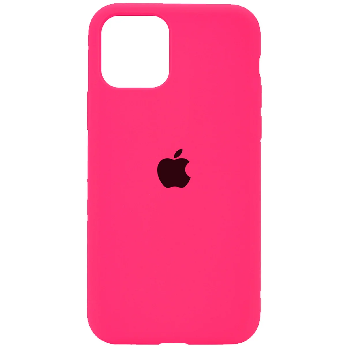 Чехол Silicone Case Full Protective (AA) для Apple iPhone 11 Pro Max (6.5") Розовый  / Barbie pink