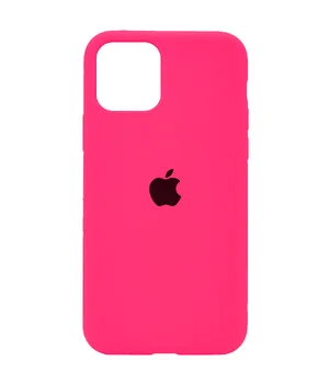 Чехол Silicone Case Full Protective (AA) для Apple iPhone 11 Pro Max (6.5") Розовый  / Barbie pink