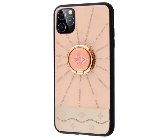 TPU+Glass чехол TYBOMB Shinig Line для Apple iPhone 11 Pro Max (6.5") pink