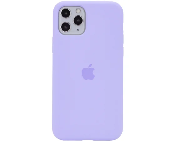 Чехол Silicone case (A) (с закрытым низом) для Apple iPhone 11 Pro Max (6.5") Сиреневый / Dasheen