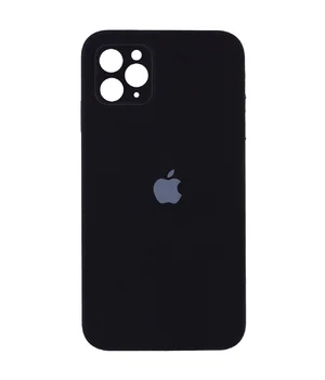 Чохол Silicone Case Square Full Camera Protective (AA) для Apple iPhone 11 Pro Max (6.5 ") Чорний / Black