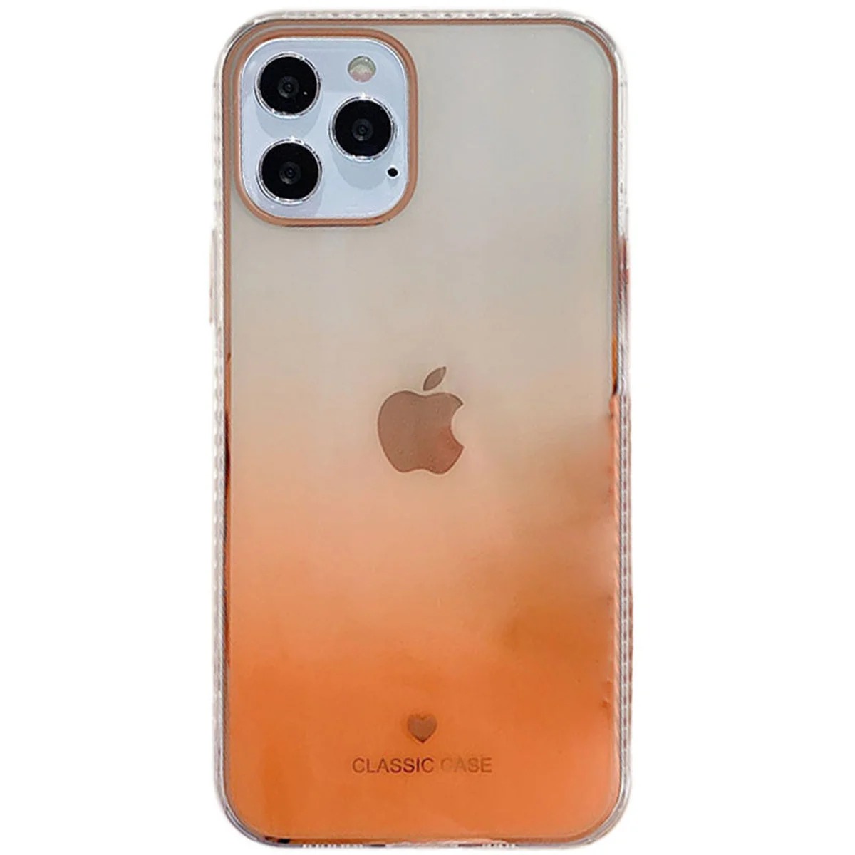 TPU+Glass чехол Aurora Classic для Apple iPhone 11 Pro Max (6.5") Оранжевый