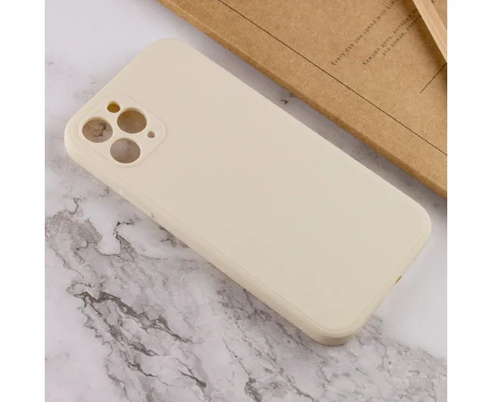 Силіконовий чохол Candy Full Camera для Apple iPhone 11 Pro Max (6.5 ") Бежевий / Antigue White