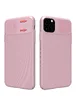 Карбоновая накладка Nillkin Camshield (со шторкой для камеры) для Apple iPhone 11 Pro Max (6.5") Розовый / Pink