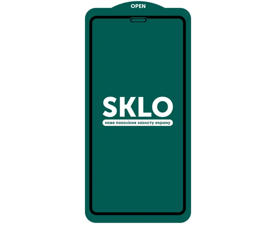 Защитное стекло SKLO 5D (full glue) для Apple iPhone 11 Pro Max (6.5") Черный