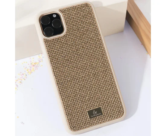 TPU чехол Bling World Grainy Diamonds для Apple iPhone 11 Pro Max (6.5") Золотой