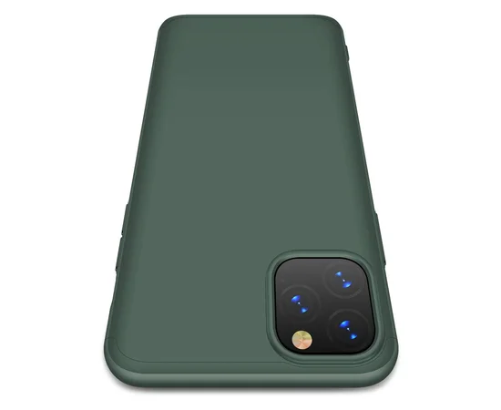 Пластиковая накладка GKK LikGus 360 градусов для Apple iPhone 11 Pro Max (6.5") Темно-зеленый