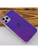 TPU+Glass чехол Gradient Rainbow с лого для Apple iPhone 11 Pro Max (6.5") Фиолетовый