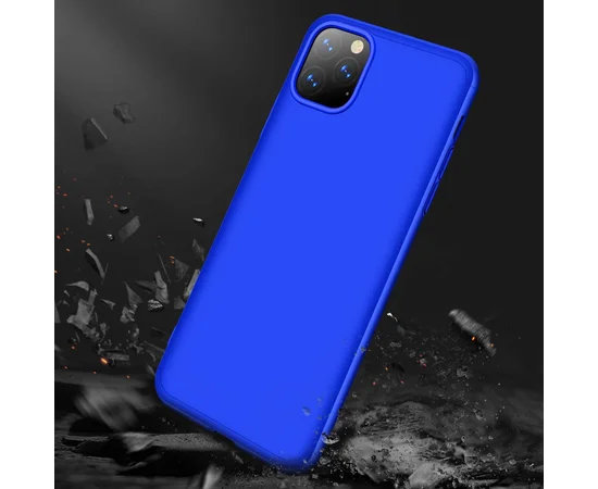 Пластиковая накладка GKK LikGus 360 градусов для Apple iPhone 11 Pro Max (6.5") Синий