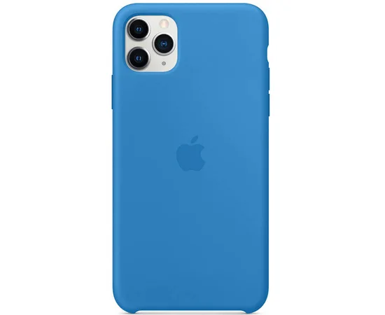Чехол Silicone case (AAA) для Apple iPhone 11 Pro Max (6.5") Синий / Surf Blue