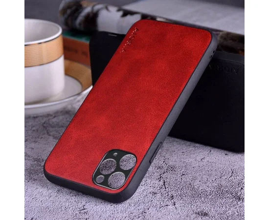 Кожаный чехол AIORIA Vintage для Apple iPhone 11 Pro Max (6.5") Красный