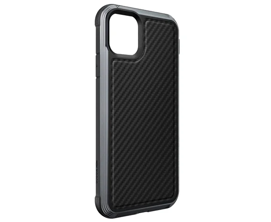 Чехол Defense Lux Series (TPU+Metal+Carbon) для Apple iPhone 11 Pro Max (6.5") Черный