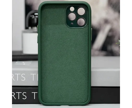 Чехол TPU+Glass Sapphire Midnight with MagSafe для Apple iPhone 11 Pro Max (6.5") Зеленый / Forest green
