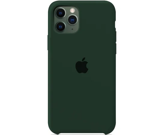 Чехол Silicone Case (AA) для Apple iPhone 11 Pro Max (6.5") Зеленый / Forest green