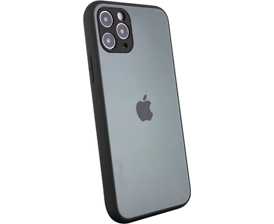 TPU+Glass чехол Matte Candy Full camera для Apple iPhone 11 Pro Max (6.5") Зеленый