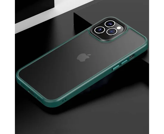 TPU+PC чехол Metal Buttons для Apple iPhone 11 Pro Max (6.5") Зеленый