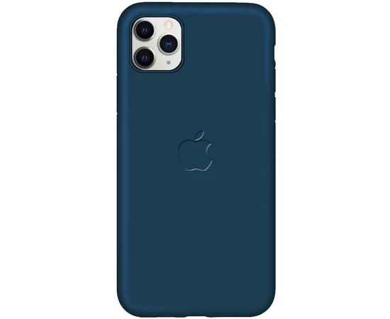 Чехол-накладка Soft-touch logo series для Apple iPhone 11 Pro Max (6.5") Синий /  Cobalt