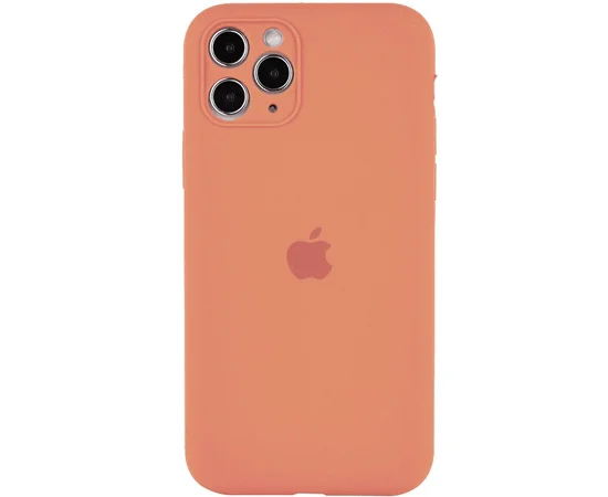 Чехол Silicone Case Full Camera Protective (АА) для Apple iPhone 11 Pro Max (6.5") Розовый / Begonia