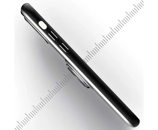 TPU-PC чехол Deen Shadow Ring series для Apple iPhone 11 Pro Max (6.5") Черный