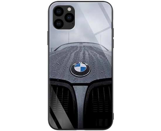 TPU+Glass чехол ForFun для Apple iPhone 11 Pro Max (6.5") Белый/БМВ