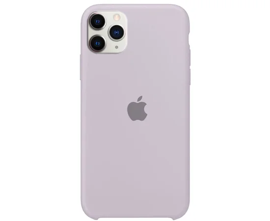 Чехол Silicone case (A) для Apple iPhone 11 Pro Max (6.5") Серый / Lavender