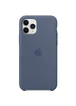 Чехол Silicone case (A) для Apple iPhone 11 Pro Max (6.5") Синий / Navy Blue