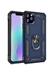 Ударопрочный чехол Serge Ring магнитный держатель для Apple iPhone 11 Pro Max (6.5") Темно-синий