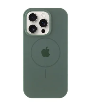 Чехол Silicone Case Full Protective (AA) with MagSafe для Apple iPhone 11 Pro Max (6.5") Зеленый / Pine green