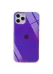 TPU+Glass чехол Gradient Rainbow с лого для Apple iPhone 11 Pro Max (6.5") Фиолетовый