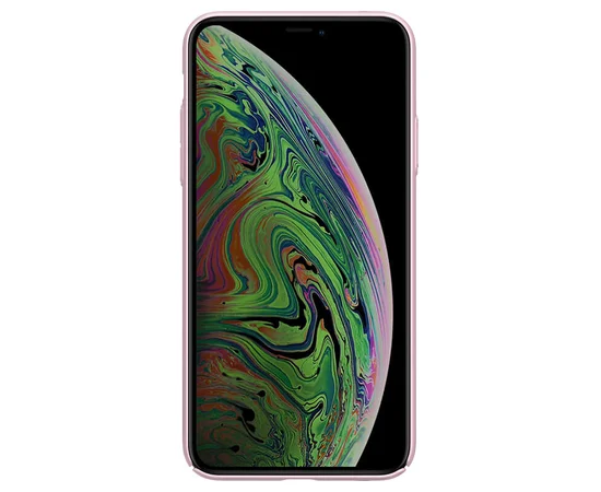 Карбоновая накладка Nillkin Camshield (со шторкой для камеры) для Apple iPhone 11 Pro Max (6.5") Розовый / Pink