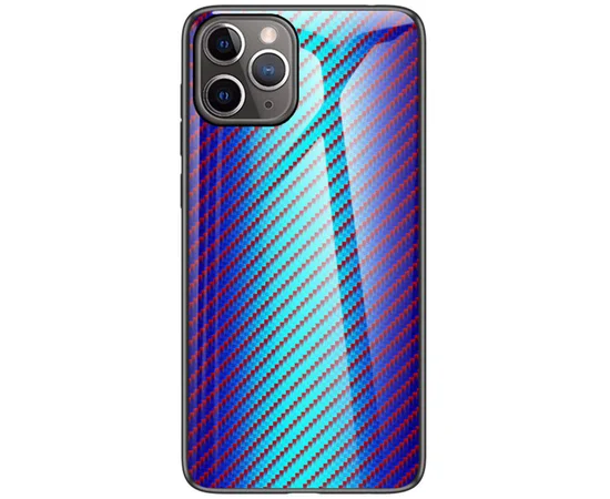 TPU+Glass чехол Twist для Apple iPhone 11 Pro Max (6.5") Голубой