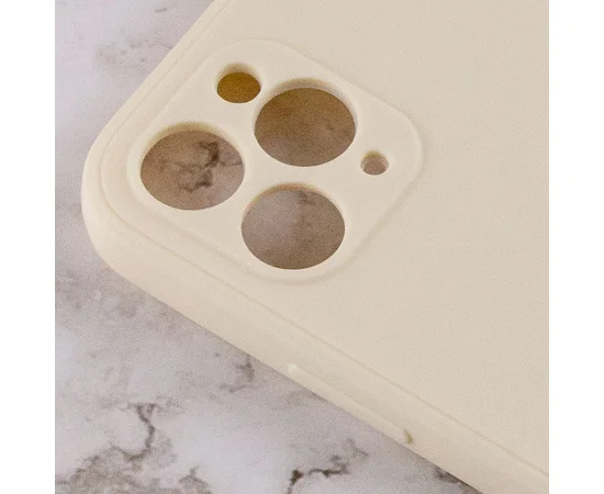 Силіконовий чохол Candy Full Camera для Apple iPhone 11 Pro Max (6.5 ") Бежевий / Antigue White