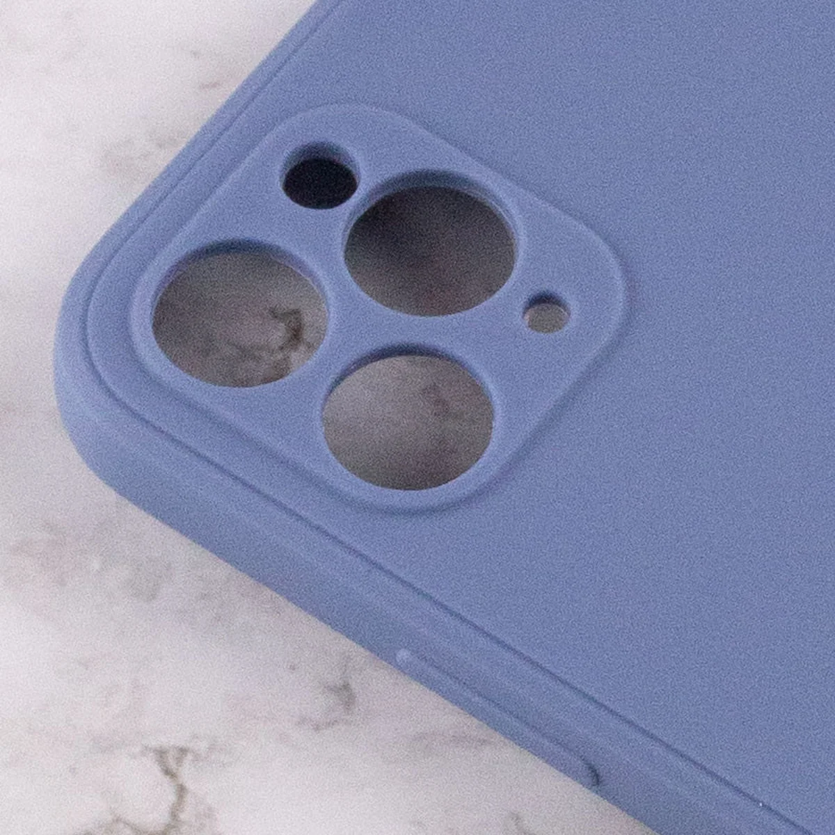 Силиконовый чехол Candy Full Camera для Apple iPhone 11 Pro Max (6.5") Голубой / Mist blue