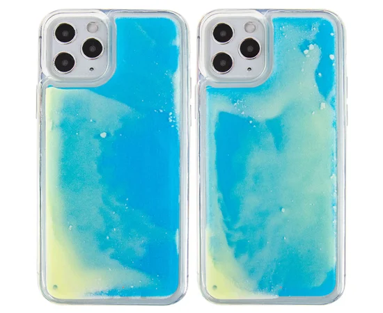 Неоновый чехол Neon Sand glow in the dark для Apple iPhone 11 Pro Max (6.5") Голубой
