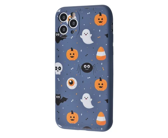 TPU чехол WAVE Fancy для Apple iPhone 11 Pro Max (6.5") Ghosts and pumpkins / Dark blue