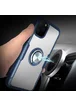 TPU+PC чехол Deen CrystalRing под магнитный держатель для Apple iPhone 11 Pro Max (6.5") Бесцветный / Темно-синий
