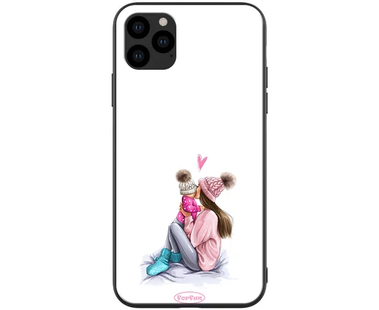TPU+PC чехол ForFun для Apple iPhone 11 Pro Max (6.5") Мама дочки