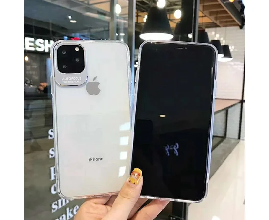 TPU чехол Epic clear flash для Apple iPhone 11 Pro Max (6.5") Бесцветный / Серебряный