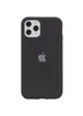 Чохол Silicone case (A) (з закритим низом) для Apple iPhone 11 Pro Max (6.5 ") Чорний / Black
