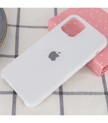 Чохол Silicone case (A) для Apple iPhone 11 Pro Max (6.5 ") Білий / White