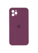 Чохол Silicone Case Square Full Camera Protective (AA) для Apple iPhone 11 Pro Max (6.5 ") Бордовий / Maroon