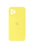 Чехол Silicone Case Square Full Camera Protective (AA) для Apple iPhone 11 Pro Max (6.5") Желтый / Yellow